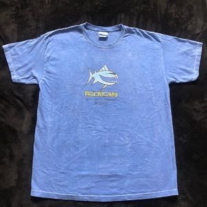 Blue fish tee